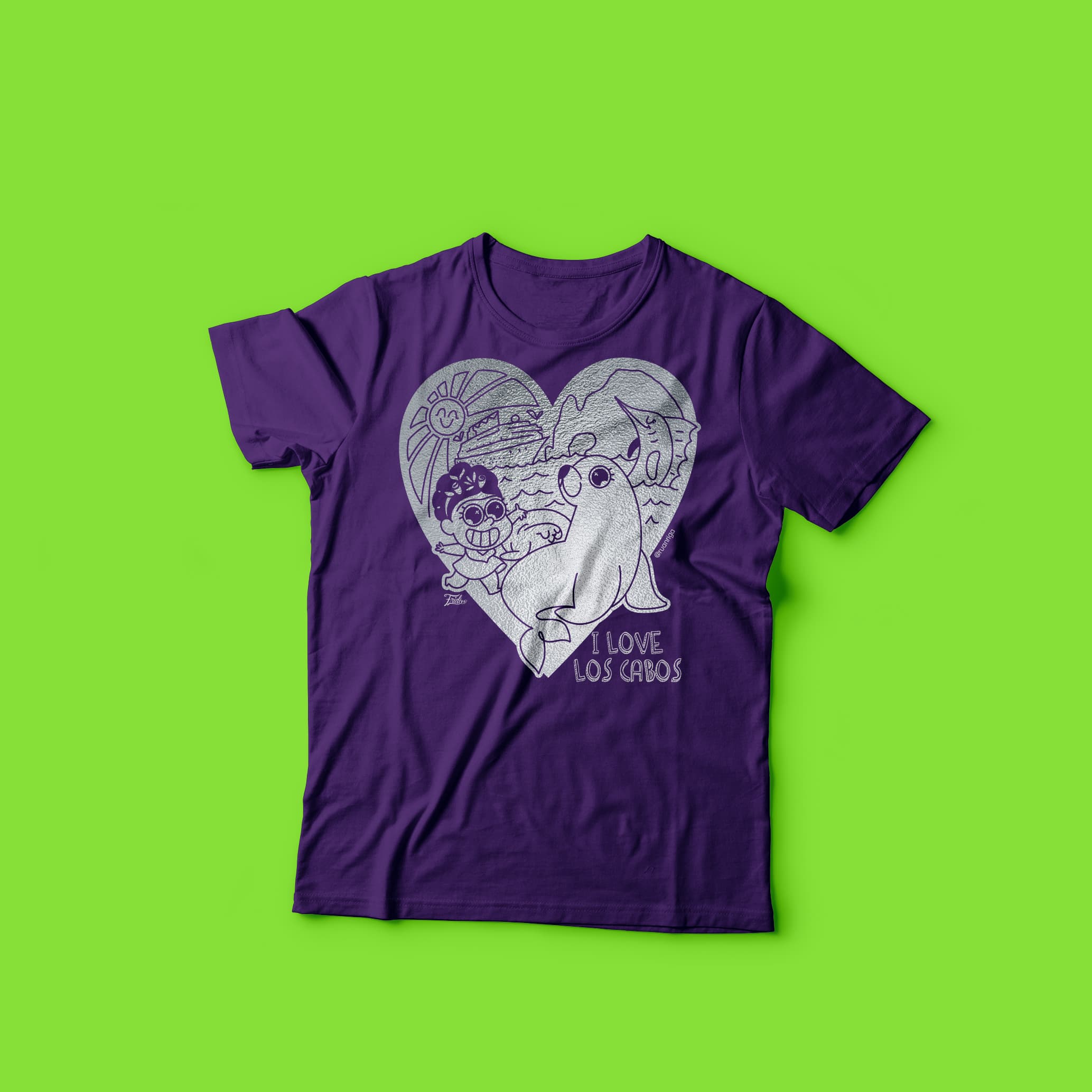 Diseño de Estampado para serigrafía con foil plateado de playera para niña diseño freelance