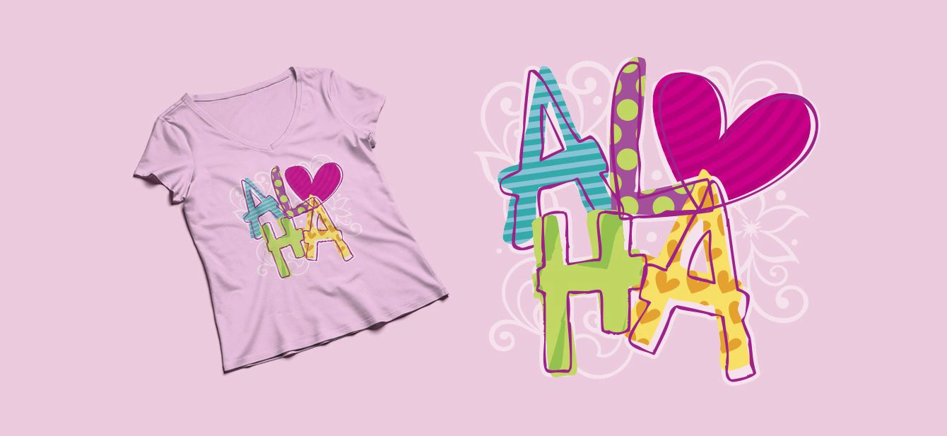 Souvenirs para Turistas - Ilustración de Playera Aloha con Mockup"